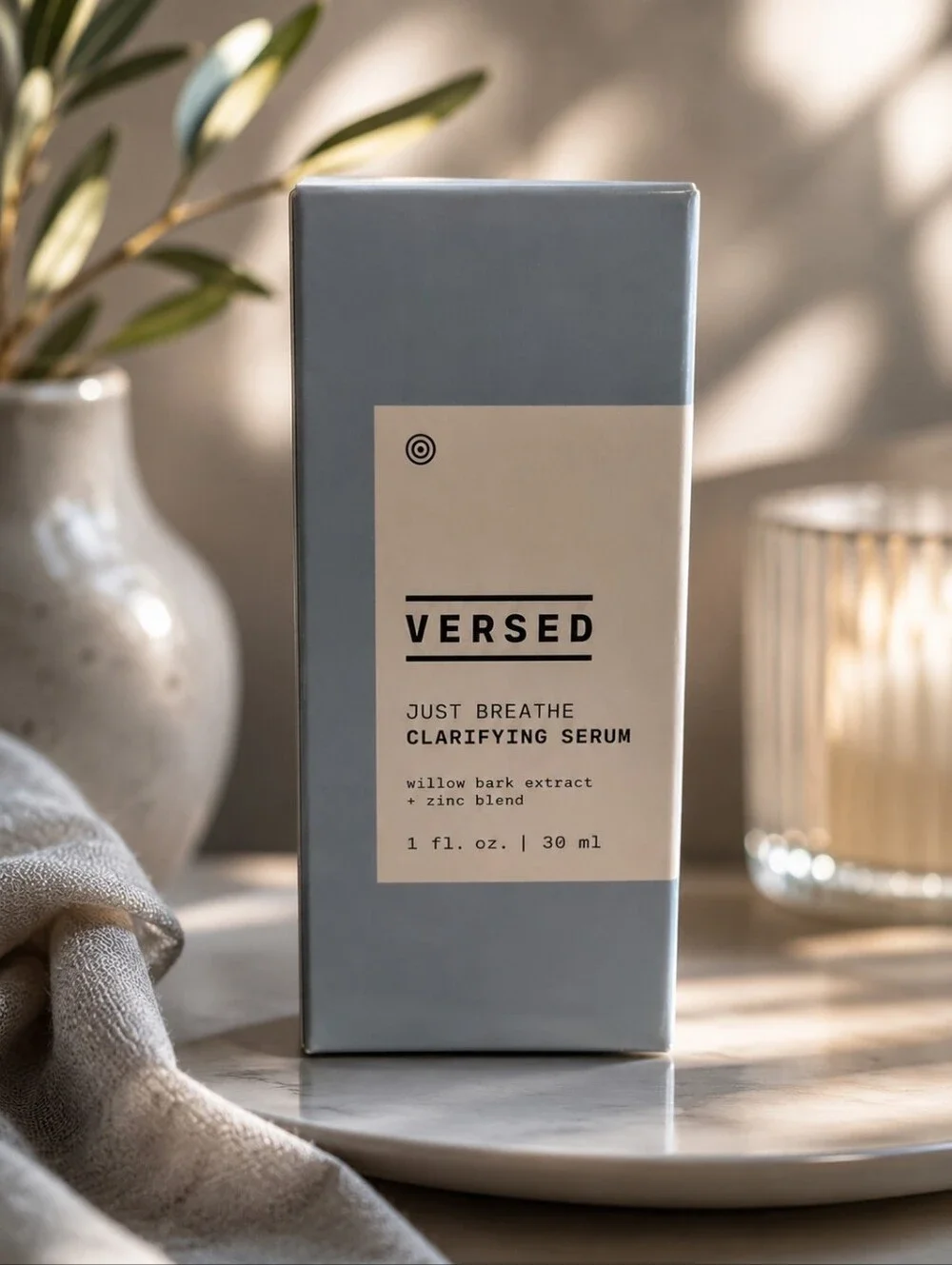 🕯VERSED Just Breathe Clarifying Serum 1 fl oz / 30 mL NIB Vegan